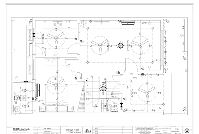 do electrical plan layout and lightning design in autocad